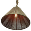 Handmade Woven Ceiling Light - Hemp Chandelier for Natural Home Decor