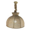 Bohemian Woven Pendant Light - Rustic Woven Hemp Light