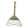 Handmade Woven Pendant Light - Rustic Hemp Ceiling Light