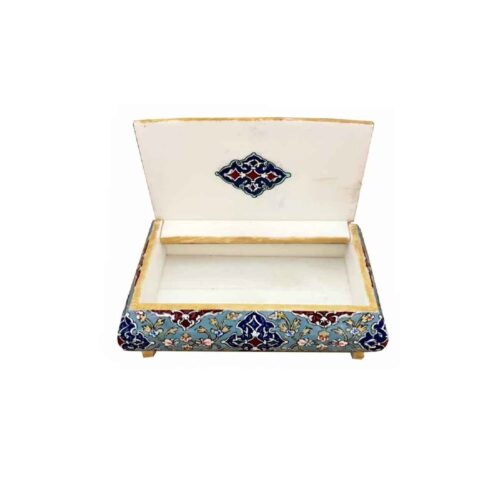 Handmade Jewelry Bone Box with Flower & Bird Design – Perfect Organizer for Jewelry