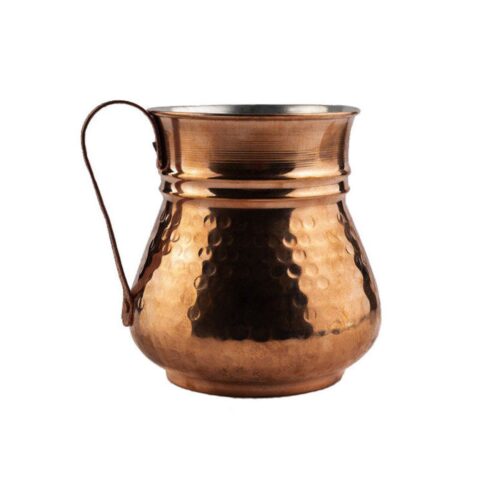 Handmade Persian Copper Pitcher – Hammered Model Burhanuddin