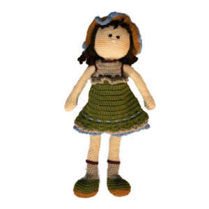 Amigurumi Handmade Crochet Doll – Cuddly Creation in Green | Soft Plush Toy