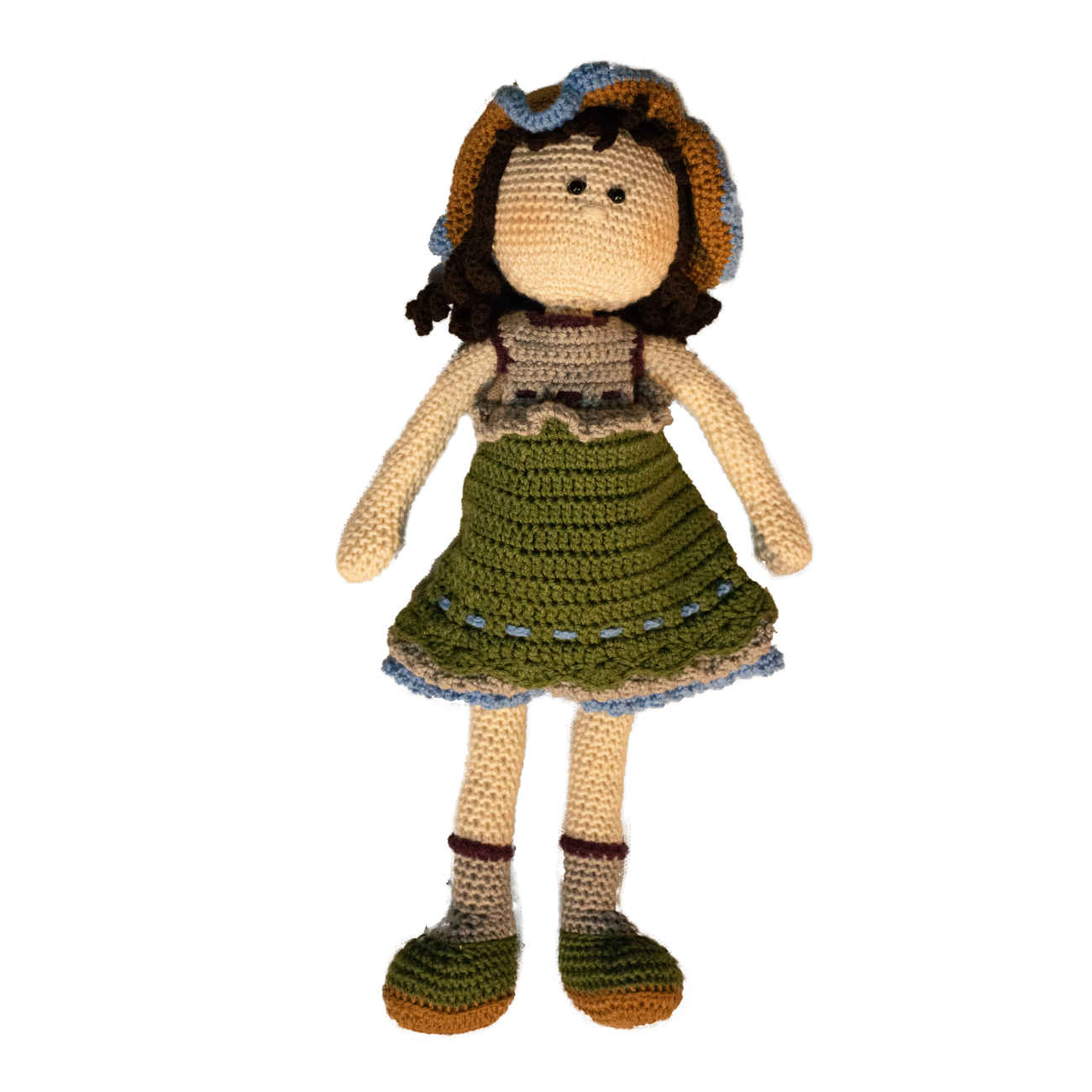Amigurumi Handmade Crochet Doll – Cuddly Creation in Green | Soft Plush Toy