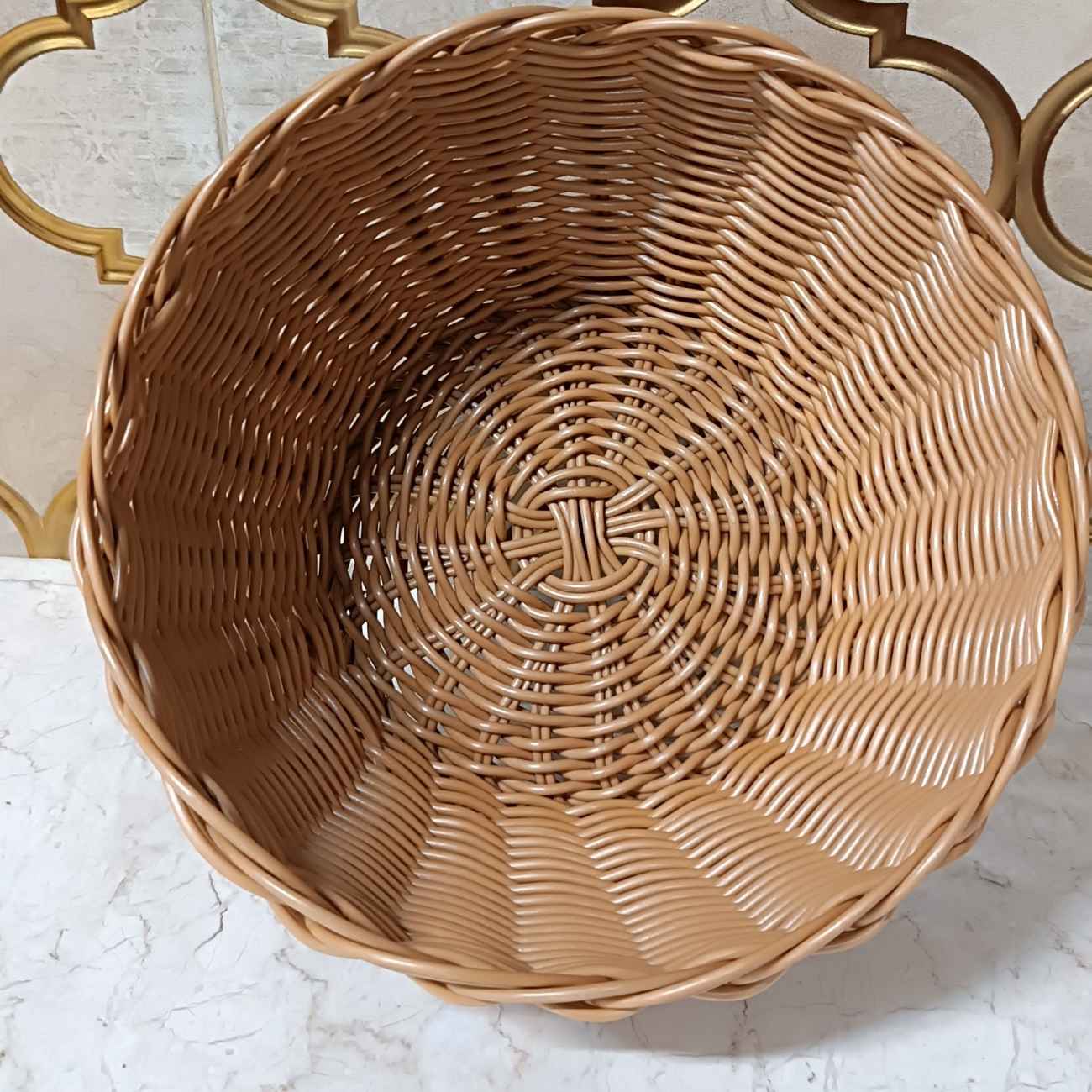 Handwoven Wicker Basket – Suitable for Fruit with Rustic Style in Brown