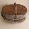Handwoven Wicker Basket with A Lid & Cover - Suitable for Picnic or Outing