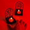 Islamic Metal Candle Holder with Imam Hussein Design