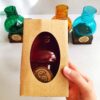 Islamic Table Top Candle Holder with Wooden Base & Names of Imams Design