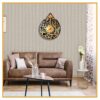 Islamic Wall Clock – Elegantly Printed with Calligraphy on Wood