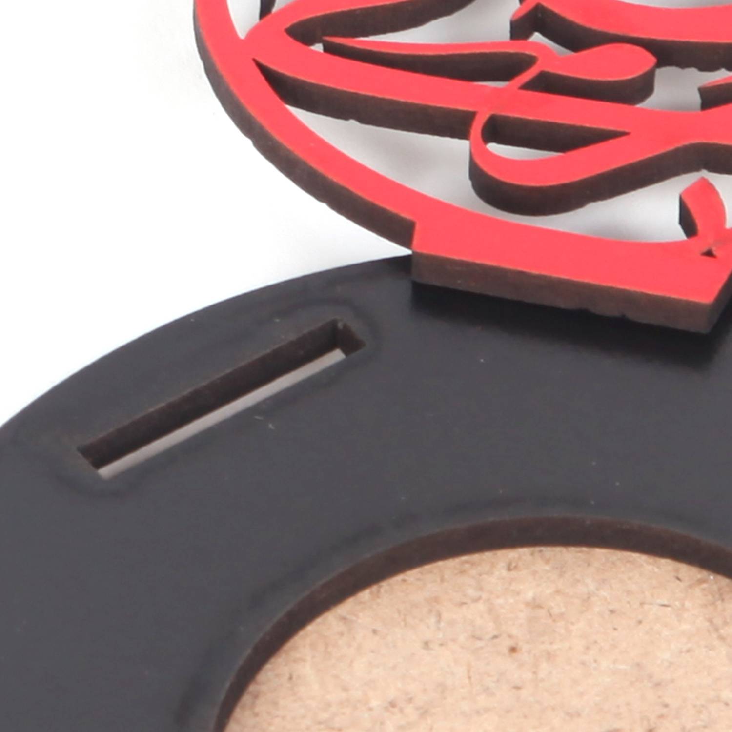 Islamic Wooden Candle Holder – Ya Hasan Askari (A.S) Design