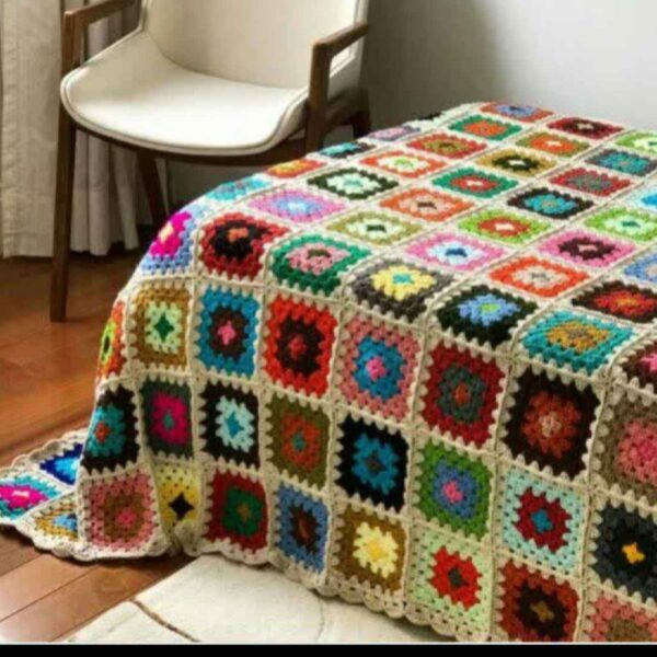 Knitted Crochet Bedspread Chic and Cozy – Perfect for Bedroom Makeovers
