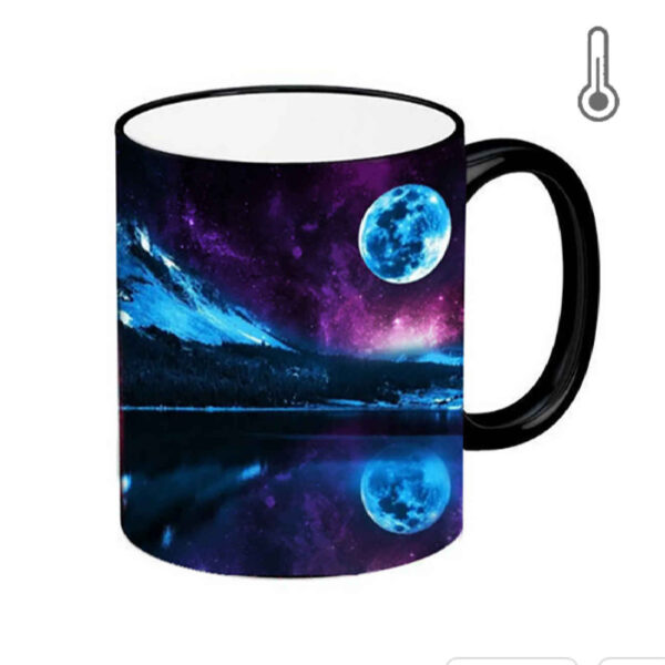 Artistic Ceramic Mug - Lake-Inspired Design