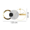 Modern 3-Piece Wall Clock Decorative Silent-Non Ticking