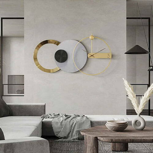 Modern 3-Piece Wall Clock Decorative Silent-Non Ticking
