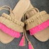 Macramé Sandals for Women - Trendy Handmade Sandals in Pink