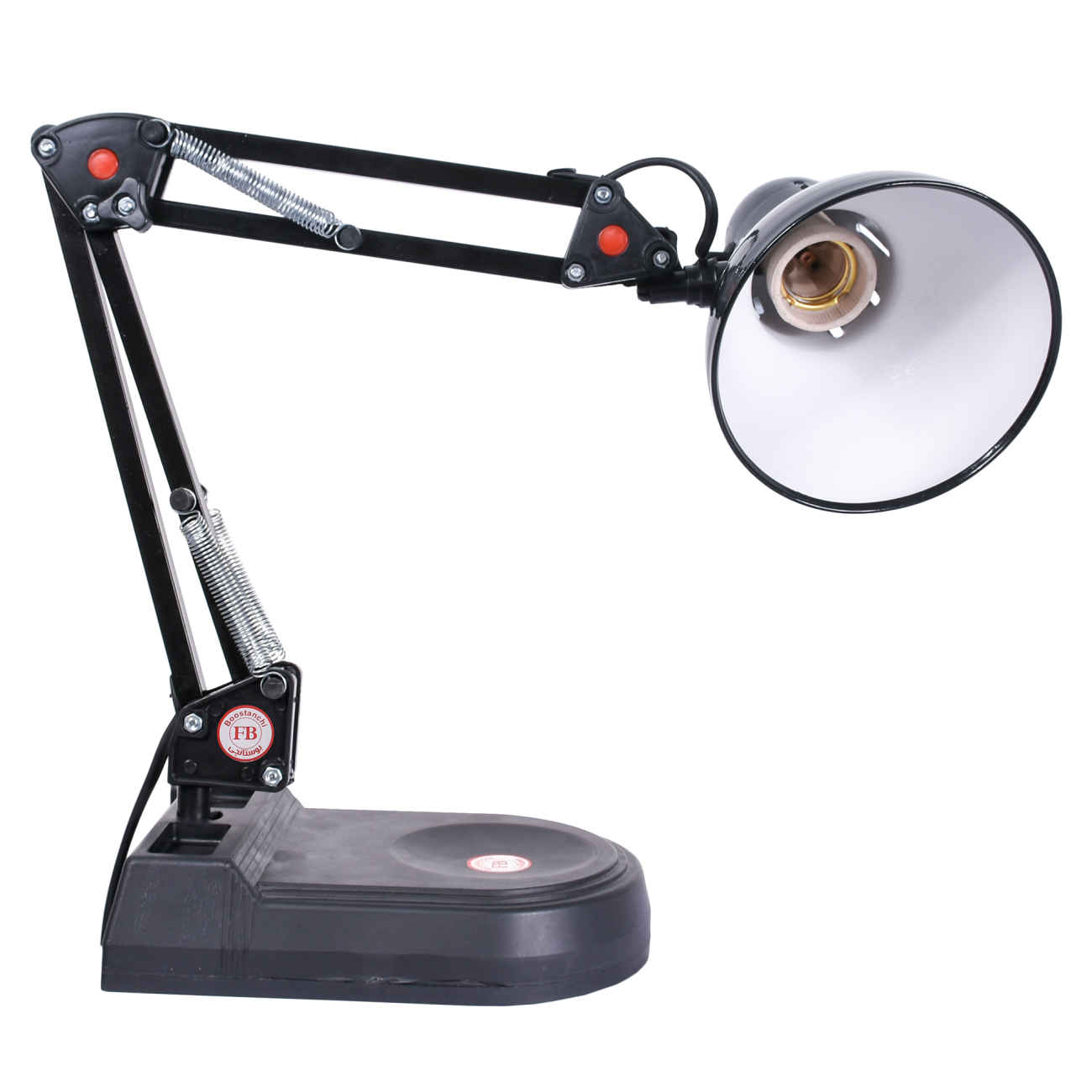 Funky Metal Adjustable Desk Lamp Suitable for Reading – with Spring Mechanism