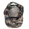 Military Cap with Satin Fabric and Adhesive Back - Grade One Green Digital