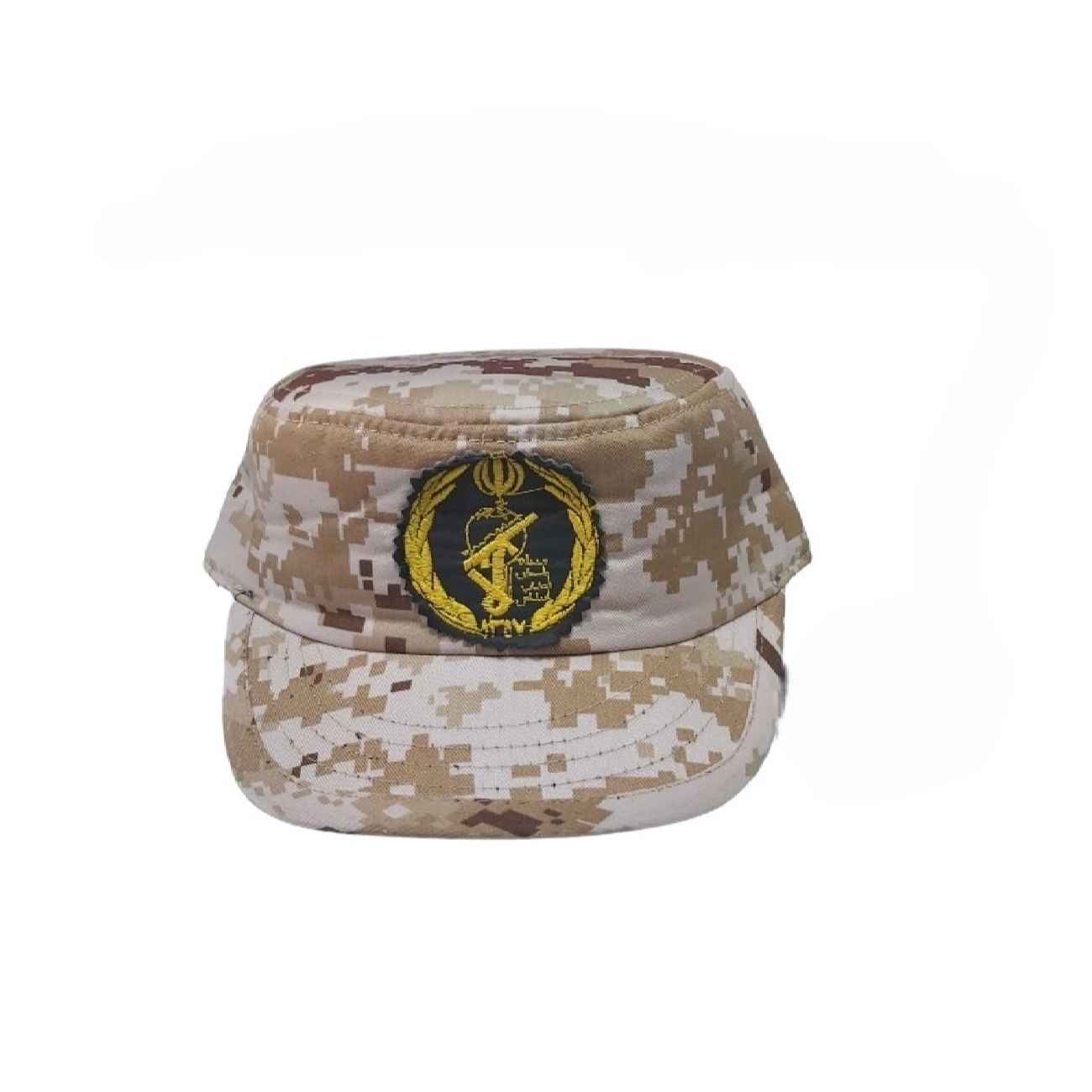 Military Cap with Short Brim – Grade One Khaki Digital Camouflage with Padding