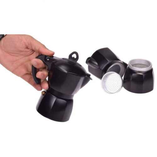 Moka Pot Espresso Maker – Stovetop Coffee Brewer, 6 Cup