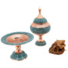 Persian Art Gift Set - Turquoise Inlaid Chocolate and Pastry Bowl