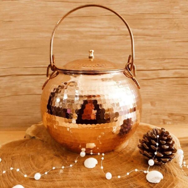 Persian Copper Abgoosht Pot with Lid for Cooking Model 9114