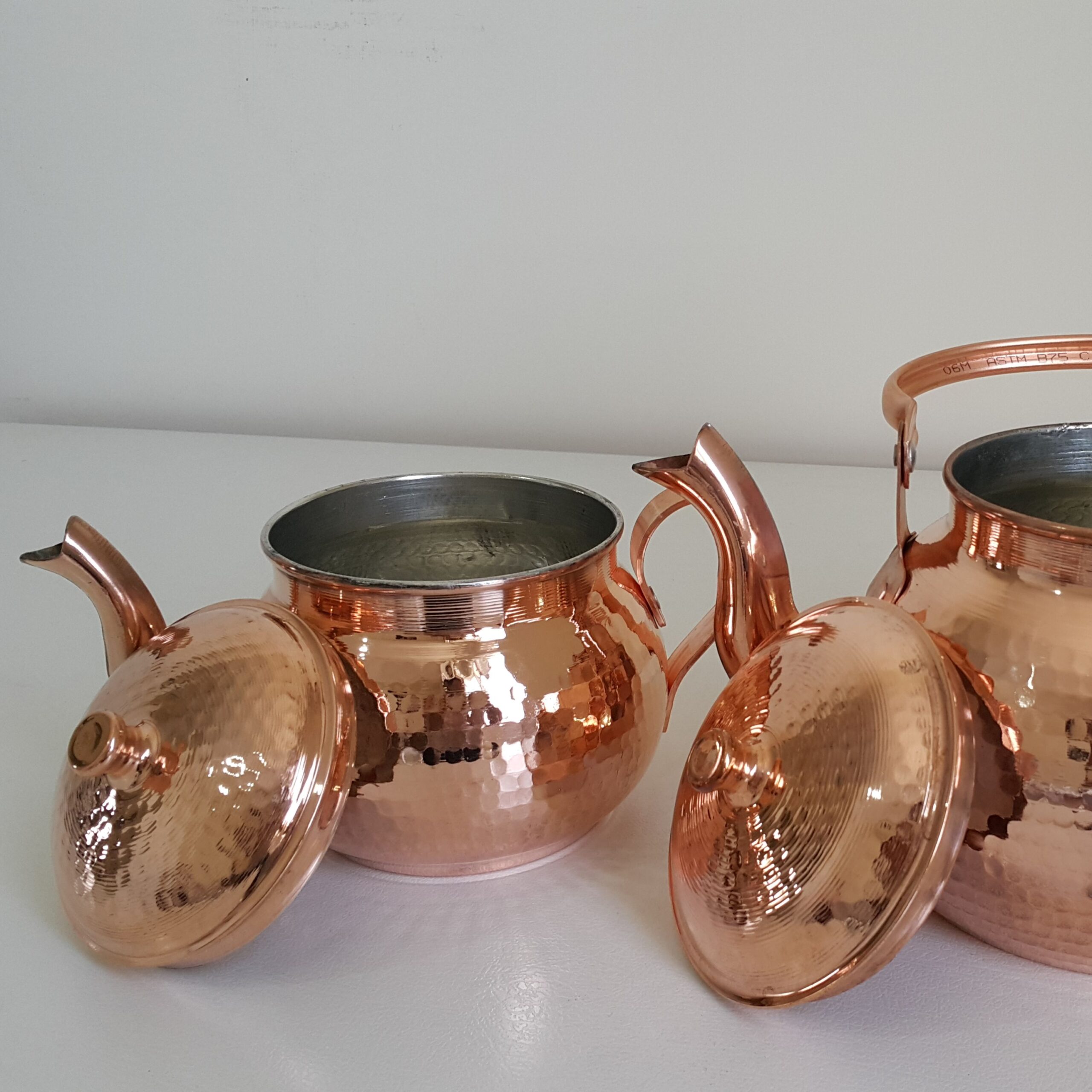 Persian Copper Double Teapot Durable and Hammered Cambyses