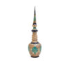 Persian Decorative Copper Bottle - Engraved with Silver Plating & Illuminated Design Pack of 2