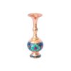 Persian Decorative Copper Vase Handcrafted with Lotus Flower Design
