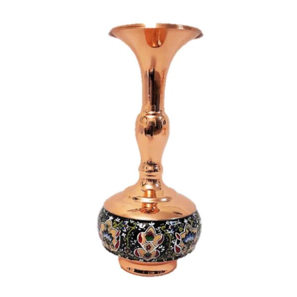 Persian Decorative Copper Vase with Floral Design Suitable for Home Décor