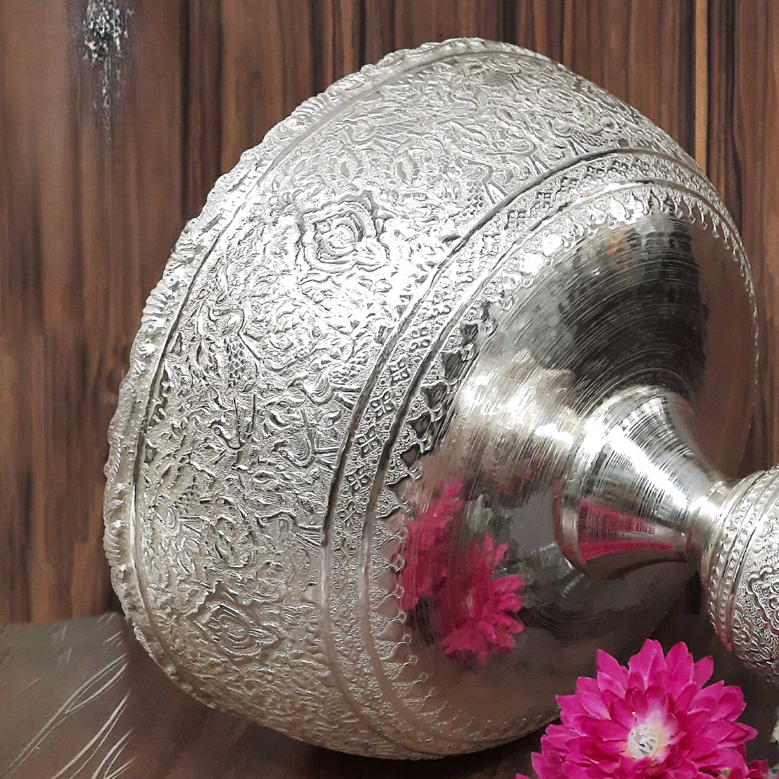 Persian Decorative Silver Bowl – Unique Handcrafted Decorative Piece