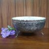 Persian Decorative Silver Bowl with Handcrafted Detailing – Ideal for Traditional Decor