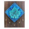 Persian Decorative Wooden Wall Key Holder - Handcrafted with Leaf Design for Your Home Decor