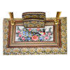 Persian Handcrafted Wooden Pen Holder for Desk - Customizable Office Accessory