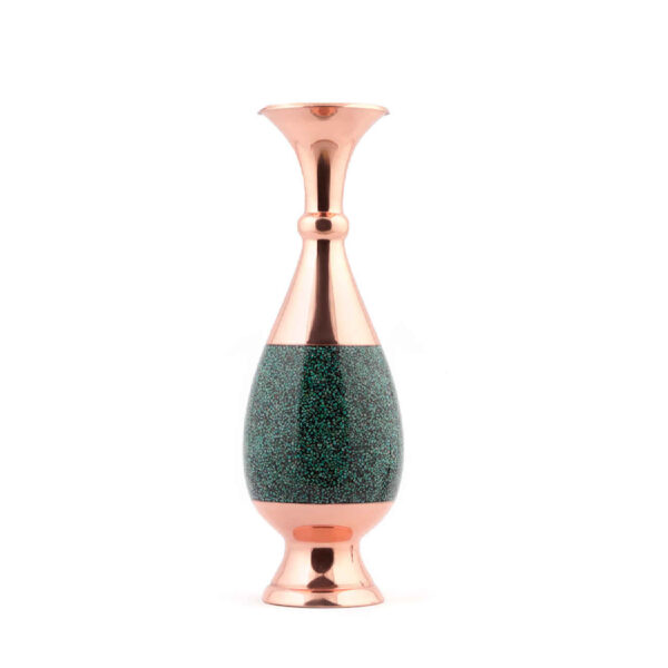 Persian Inlaid Turquoise Copper Vases -  Iranian Fine Art