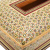 Persian Khatamkari Waste Basket and Tissue Box - Handcrafted Décor for Living Spaces