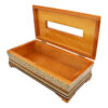 Persian Khatamkari Waste Basket and Tissue Box - Handcrafted Décor for Living Spaces
