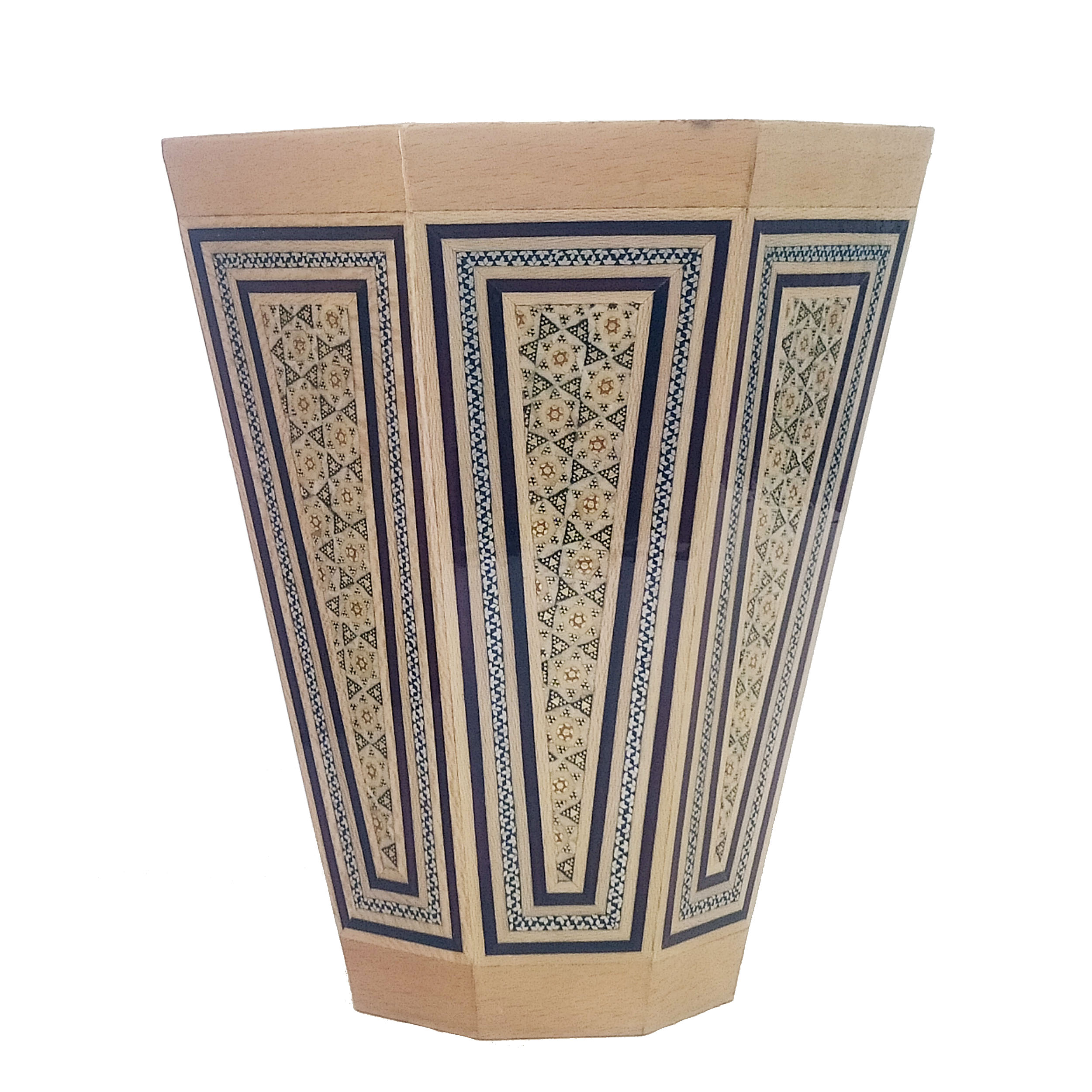 Persian Khatamkari Waste Baskets for Art and Culture Lovers