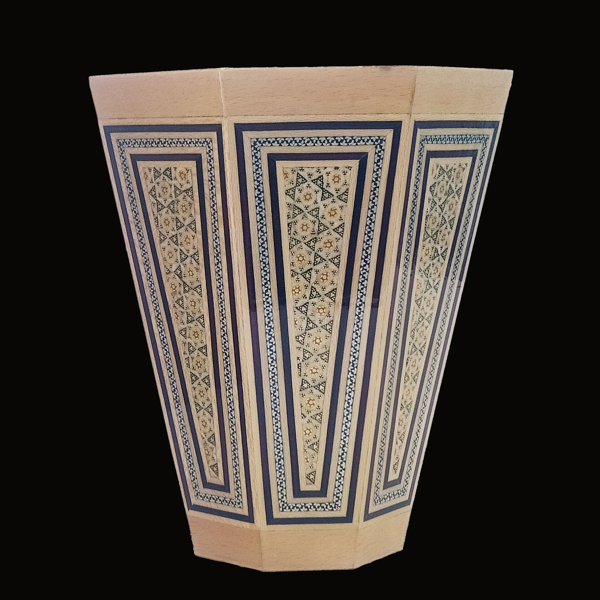 Persian Khatamkari Waste Baskets for Art and Culture Lovers