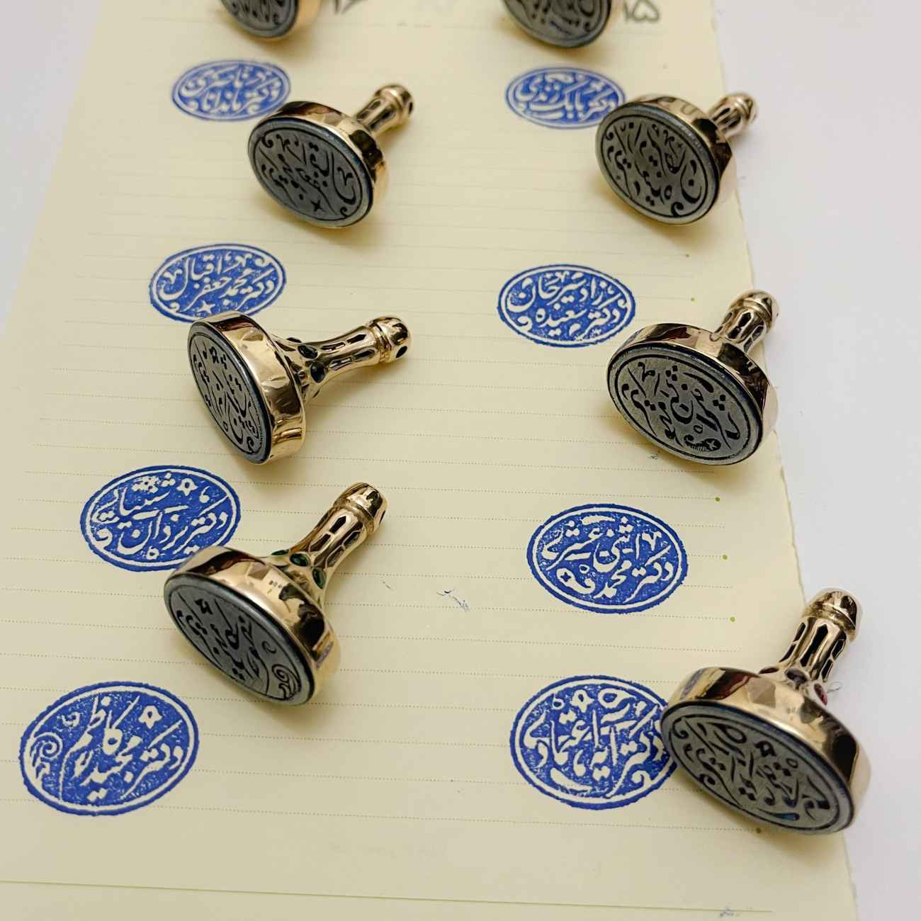 Persian Stamp Safavi Model – with Custom Text Made of Bronze