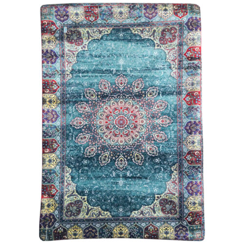 Persian Velvet Pillowcase with Carpet Design (Pack of 2)
