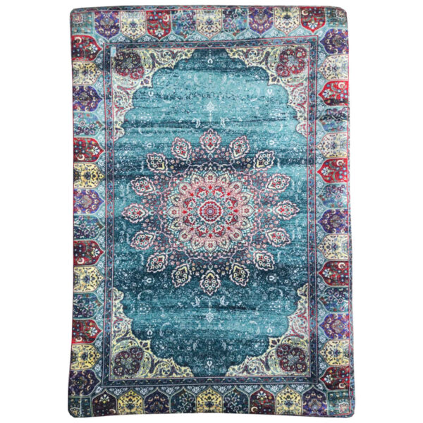 Persian Velvet Pillowcase with Carpet Design (Pack of 2)