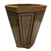 Persian Waste Basket Khatamkari - Handcrafted Luxury for Home Decor