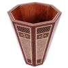 Persian Waste Basket Khatamkari - Handcrafted Luxury for Your Home Decor