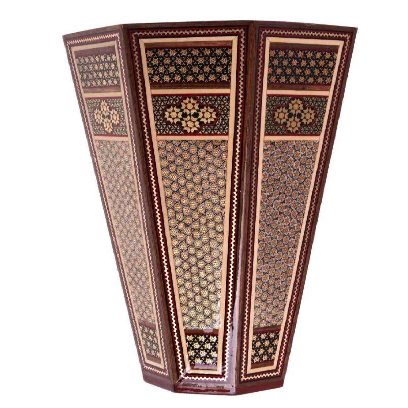 Persian Waste Basket Khatamkari – Handcrafted Luxury for Your Home Decor