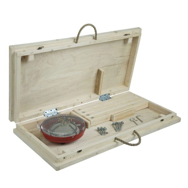 Persian Wooden Korsi Table with Heater Compact & Portable for Travel