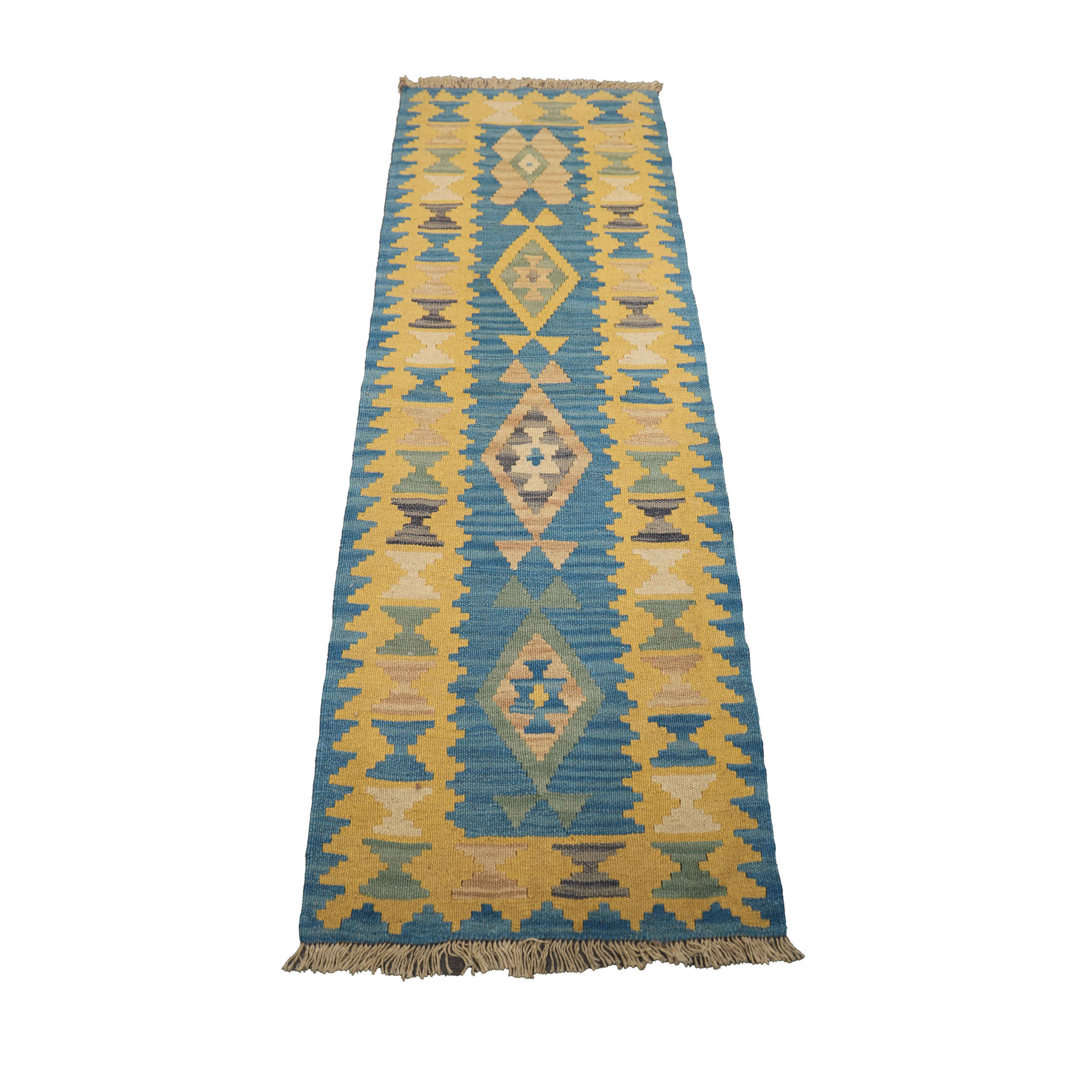 Persian Wool Kilim Runner Rug Original Handwoven in Fars Qashqai