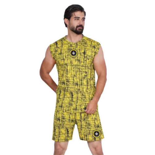 Sepahan Training Jersey and Shorts Set 2024 – Sleeveless Sportswear for Fans