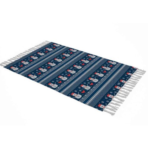 Sofa Throw with Snowman Design – Style to Any Couch or Armchair
