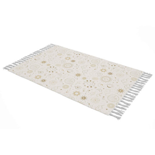 Sofa Throw with Sun and Moon Design – Ideal for Movie Night, Relaxing & Home Décor