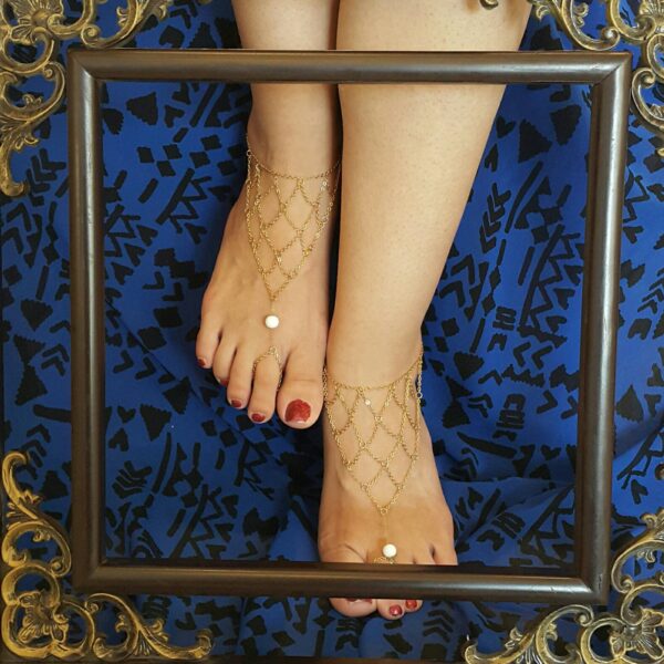 Stainless Steel Barefoot Anklet Chain – Durable & Stylish Foot Jewelry for Women