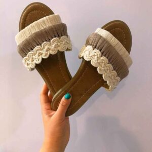 Stylish Macramé Sandals – Perfect for Casual Outfit Vacation & Everyday Wear